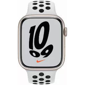 Умные часы Apple Watch Series 7 45 мм Nike, платиновый